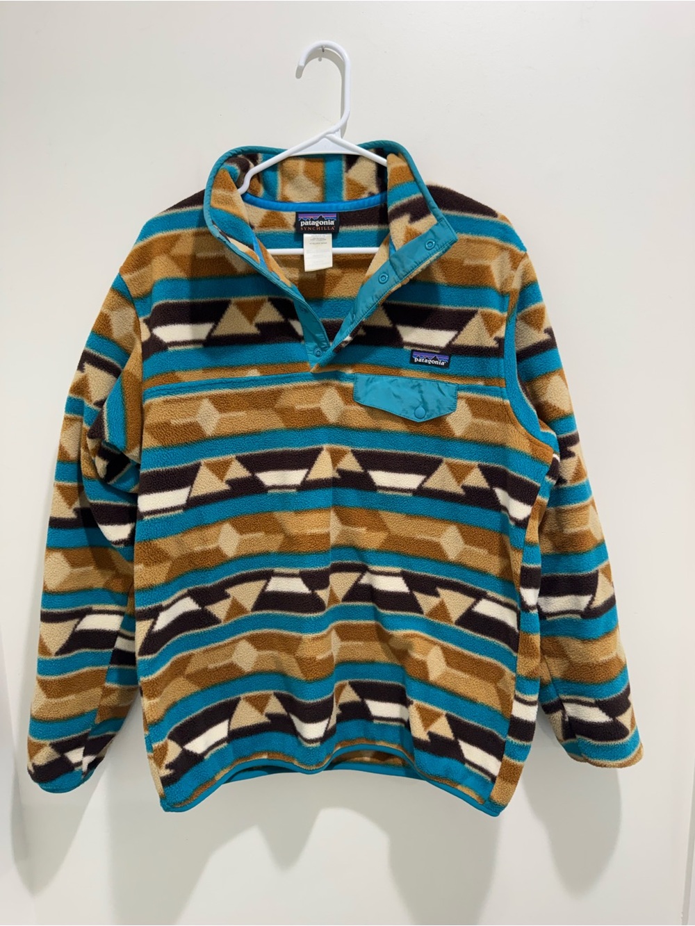 Patagonia Synchilla Snap-T Fleece Pullover Southwest Geometric Women’s Large